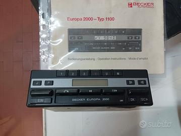 Autoradio Beker europa 2000 BE1100B Vintage