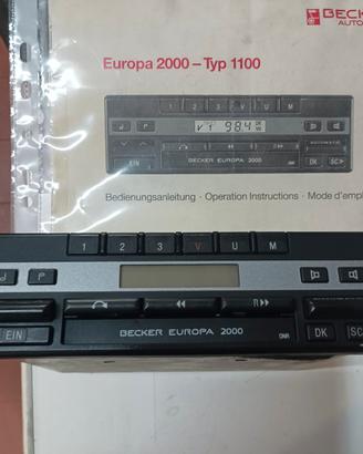 Autoradio Beker europa 2000 BE1100B Vintage