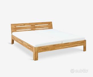 Struttura letto in rovere naturale OLSKER