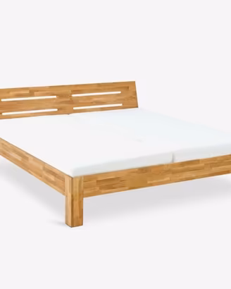 Struttura letto in rovere naturale OLSKER