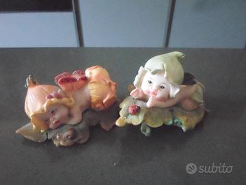 Coppia fate angeli cherubini