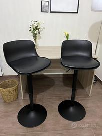 Coppia Sgabelli neri