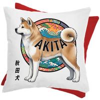 Cuscino bicolore Akita Inu I