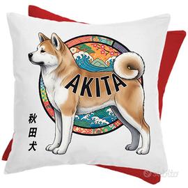 Cuscino bicolore Akita Inu I