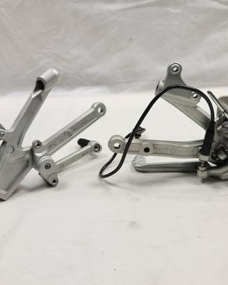 SET PEDANE COMPLETE ANTERIORI PILOTA PER DUCATI PA
