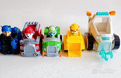 Set 5 Veicoli Paw Patrol con Personaggi