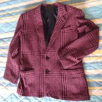 Giacca quadretti violetto