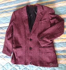 Giacca quadretti violetto