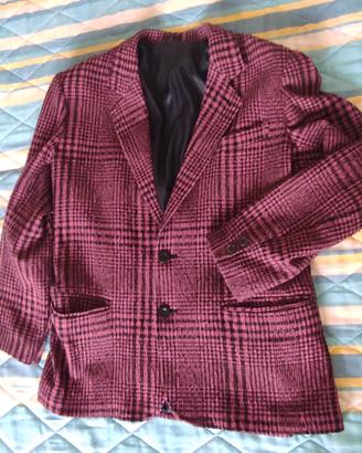 Giacca quadretti violetto
