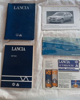 Lancia DELTA HF INTEGRALE Set Libretti Uso Manuten