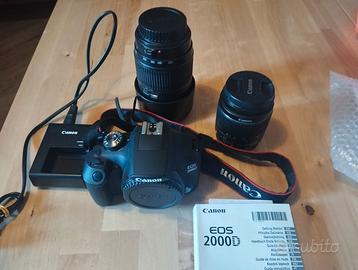 CANON EOS 2000  FOTOCAMERA REFLEX OBBIETTIVI