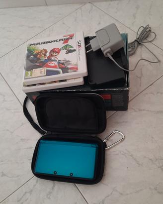 NINTENDO 3DS + CARICABATTERIE + COVER + 2 GIOCHI