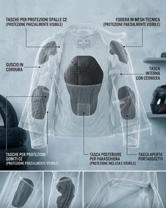 Giacca per moto sportiva