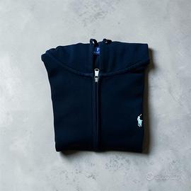 Felpa Ralph Lauren nera logo Bianco