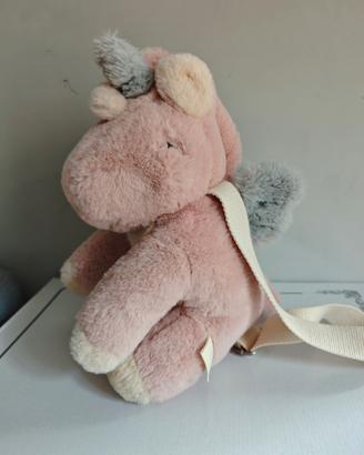 zaino peluche unicorno