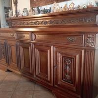 sala antica legno massiccio composta da 3 pezzi