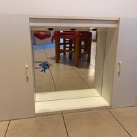 Specchio contenitore bagno