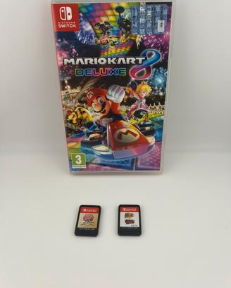 Lotto Mario Kart 8 Deluxe + 2 giochi Switch