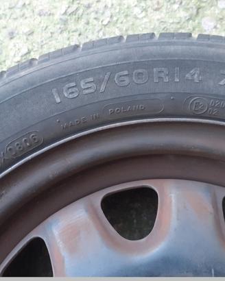 Pneumatici varie marche + cerchio + rotino R14 £15