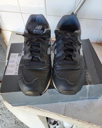 New Balance 500 - Scarpe Uomo Nere e grigio 45,5