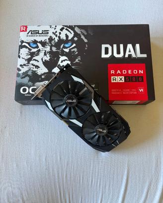 Scheda video ASUS Dual Radeon RX580 OC Edition 8GB