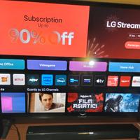 smart TV LG 55 thinQ compreso di cassa e lettore a