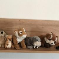 Lotto 6 Peluche Animali Selvatici Trudi National