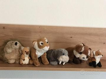 Lotto 6 Peluche Animali Selvatici Trudi National