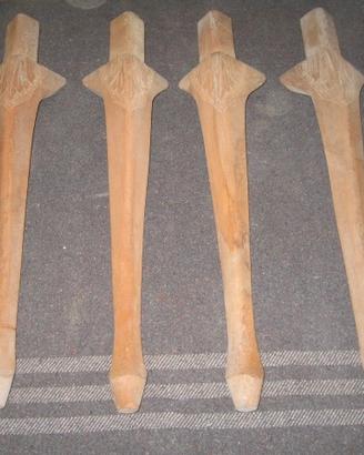 Piedi chippendale + puntali ottone