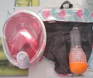 Maschera integrale per snorkeling da donna