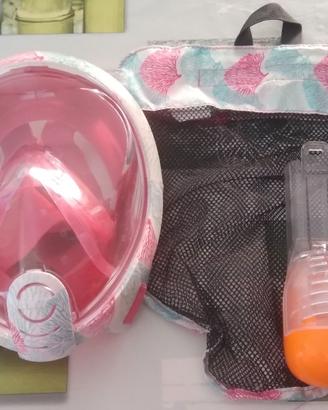 Maschera integrale per snorkeling da donna