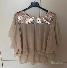 Blusa con paillettes Akè