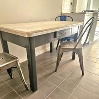 Tavolo cucina vintage piano marmo vero