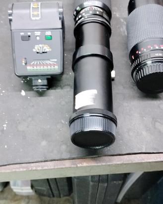 attrezzatura fotografica più obiettivo 500 mm 