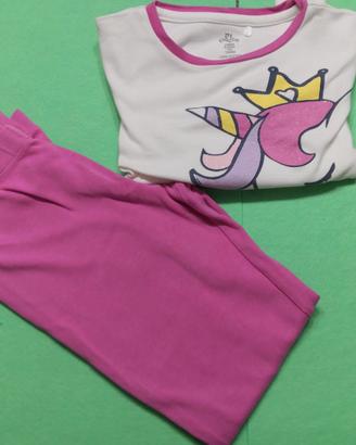 3 Pigiami spezzati, manica e pantalone lungo, 6 A.