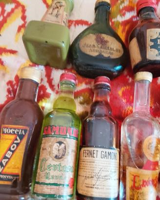 10  bottiglie mignon  vintage