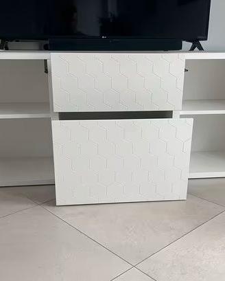 Mobiletto Ikea con ante in vetro porta tv salotto 