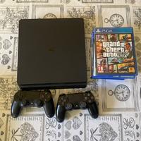 Ps4 slim 1 tb + 2 controller