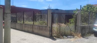 Capannone con uffici e cortile antistante