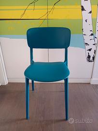 4 Sedie impilabili Calligaris Liberty ottanio