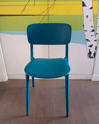 4 Sedie impilabili Calligaris Liberty ottanio