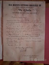 Nomina cavaliere dell'ordine della Corona 1920