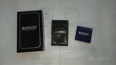 Ronson custodia accendino pelle
