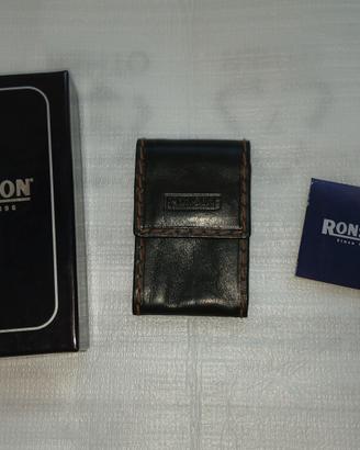 Ronson custodia accendino pelle