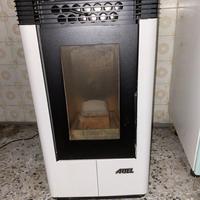Stufa a Pellet ARTEL Bianca/Nera 6kW – Come Nuova