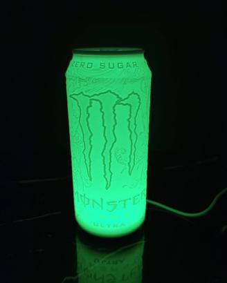 Lampada Monster Energy Drink - Luce LED RGB