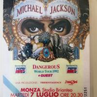 BIGLIETTO MICHAEL JACKSON  Concerto1992