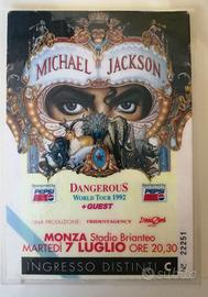 BIGLIETTO MICHAEL JACKSON  Concerto1992