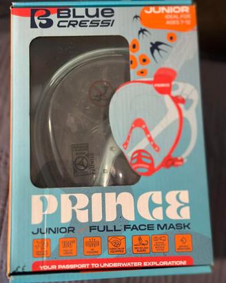 Cressi Prince Junior: Maschera Snorkeling Integral