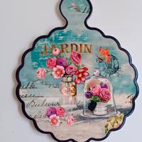 Sottopentola decorativo ceramica con motivi flo